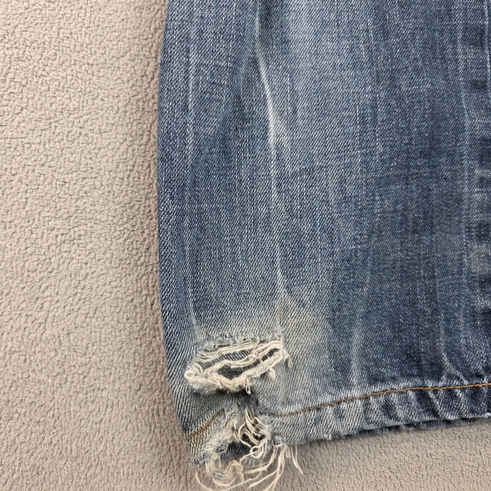 VTG Diesel Jeans Mens 32x32 Made in Italy Blue Distressed Faded Denim Tag 33 - Picture 3 of 12